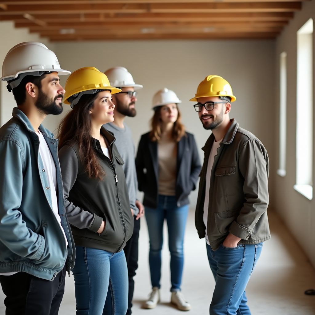 Visita a obra en construcción